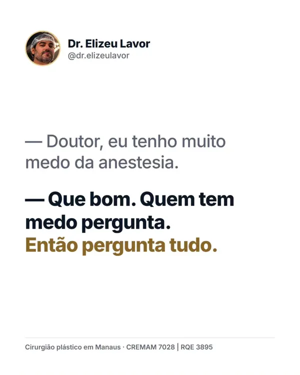 Post de 19/10/2026 no Instagram do Dr. Elizeu Lavor